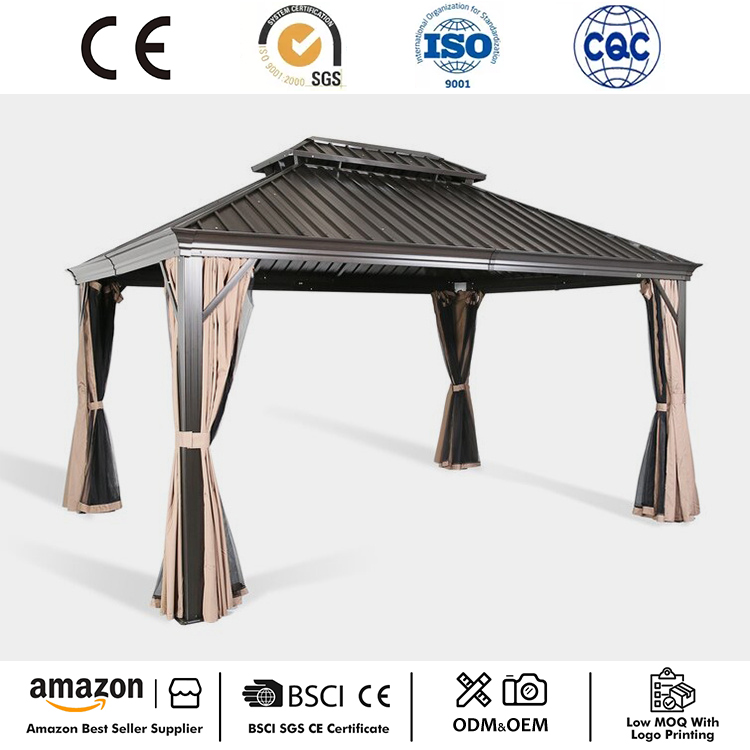 12' x 10' aluminiumram Hardtop Gazebo