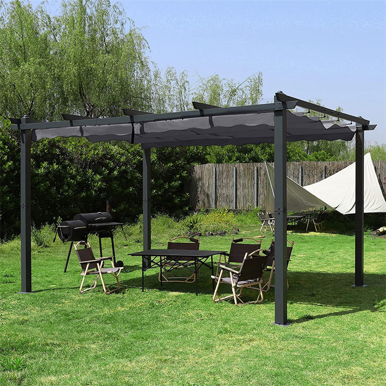 13 x 10 Ft uteplats aluminium pergola skydd