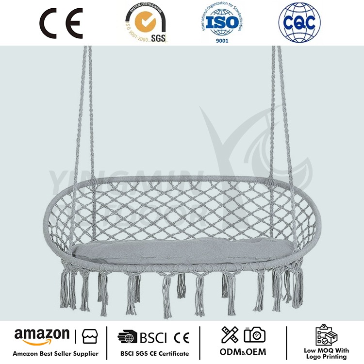 2 Persons Macrame Swing Hängmatta Stol
