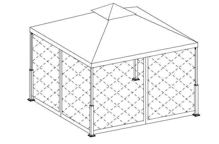 10X10Ft Patio Garden Gazebo Installationsguide