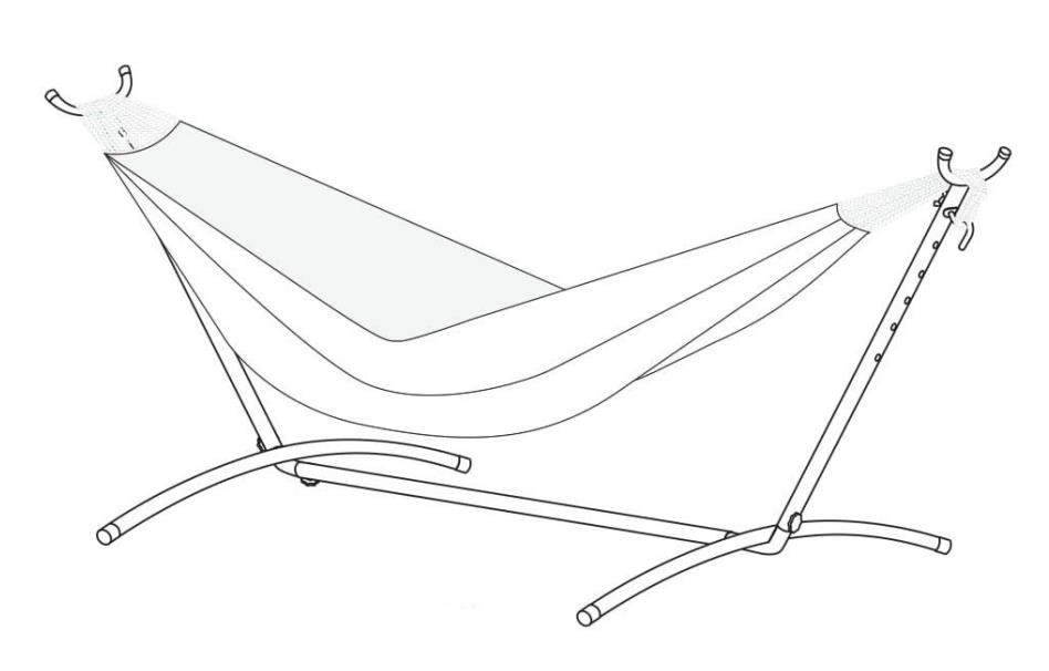 Installationsguide för bärbar metallhängmatta