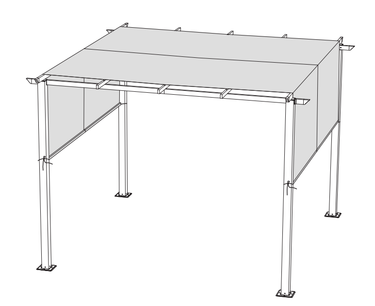 10'x10 'platt top pergola produktguider