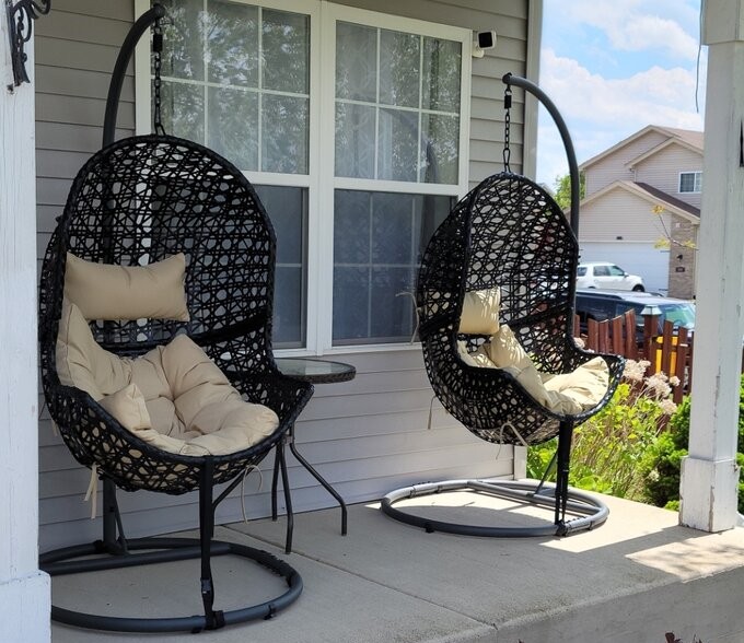 Ägg Round Base Metal Chair Stand Installation Guide