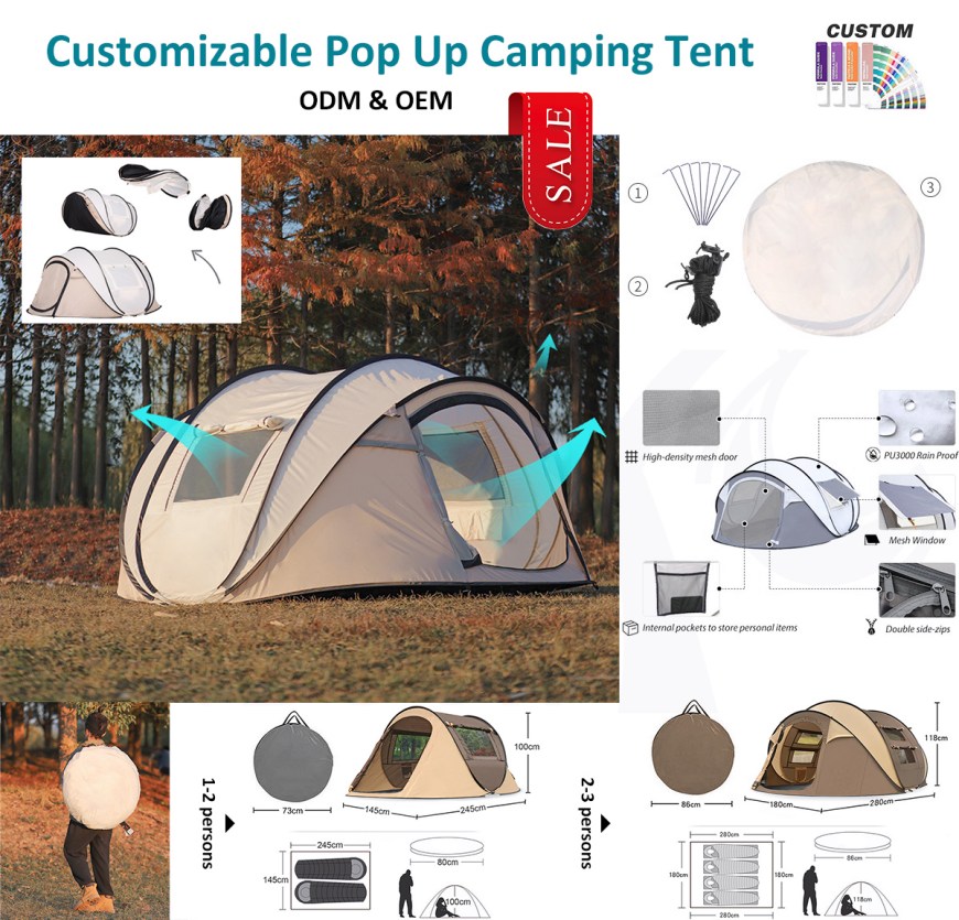 Bra campingtält, mycket snabb installation!