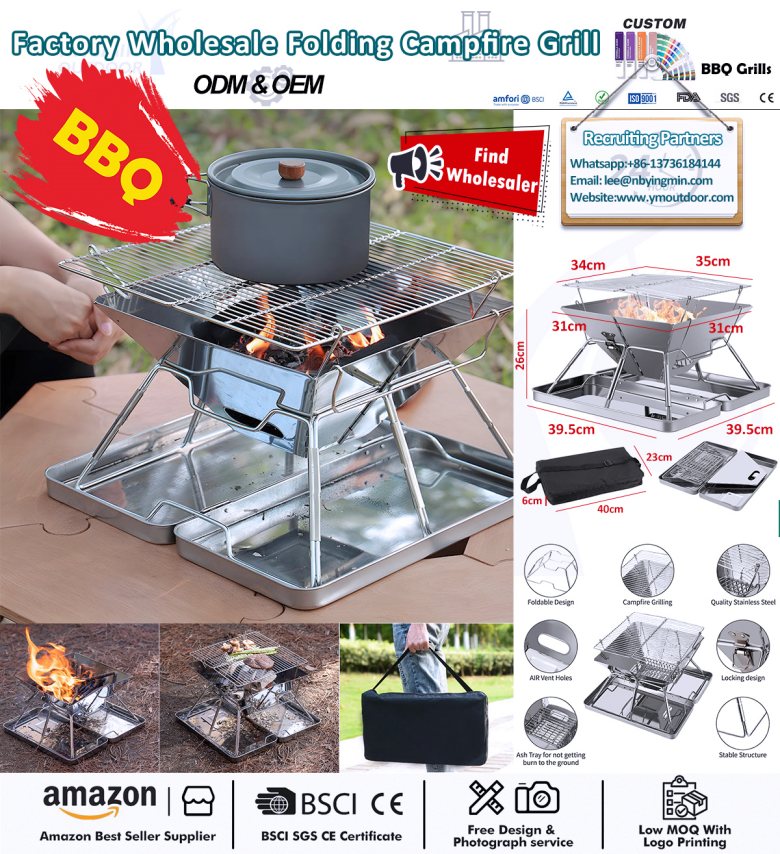 Fantastisk lätt lägergrill för två personer.