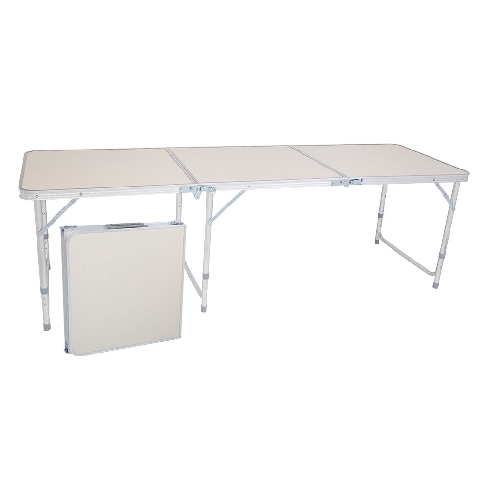 8 fot fällbart campingbord i aluminium