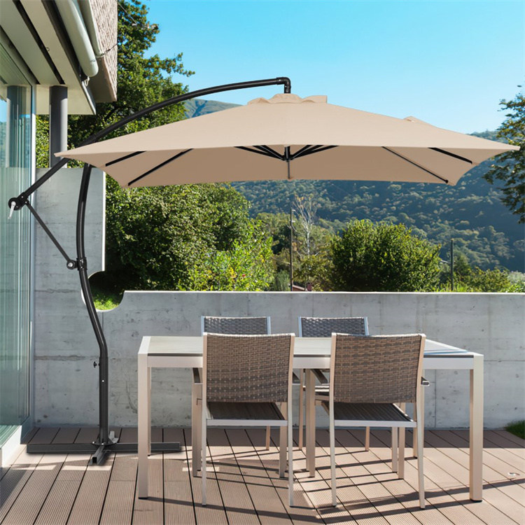 9 x 9 fot Hängande Offset Patio Cantilever Paraply