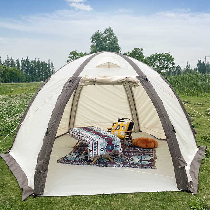 Camping kupol uppblåsbar hexagon tält