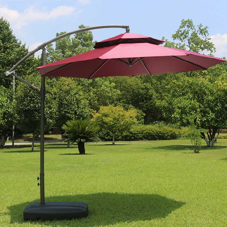 Cantilever uteplats paraply