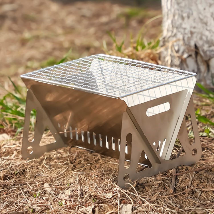 Fällbar Grill Camping Spis