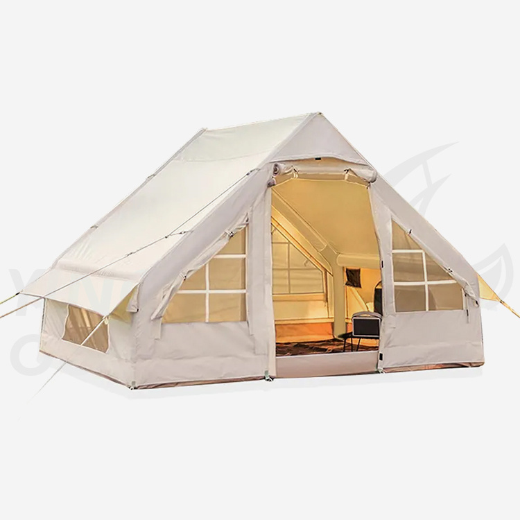 Glamping uppblåsbart campingtält