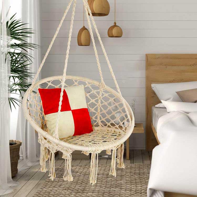 Macrame hängmatta stol