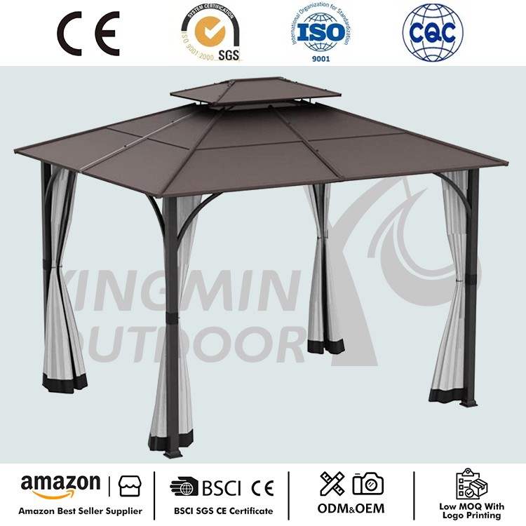 Utetal stålram Hardtop Gazebo