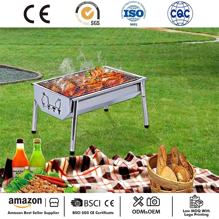 Bärbar BBQ Grill Liten campinggrill