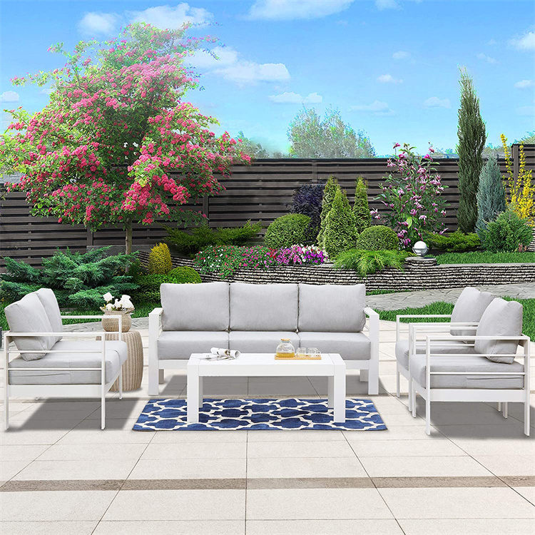 5-st Set Aluminium Patio Chat Set