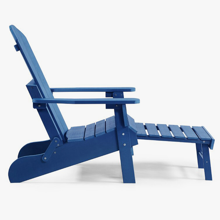Resin Folding Adirondack Stol med ottoman